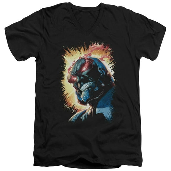 Jla - Darkseid Is - Slim Fit V Neck Shirt - X-Large