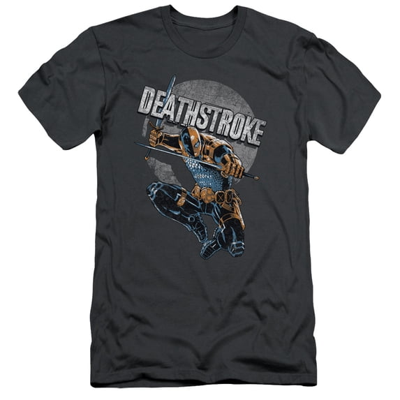 Jla - Deathstroke Retro - Slim Fit Short Sleeve Shirt - Medium