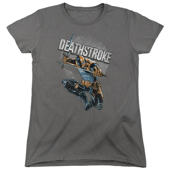 Jla - Deathstroke Retro - Women's Short Sleeve Shirt - Medium