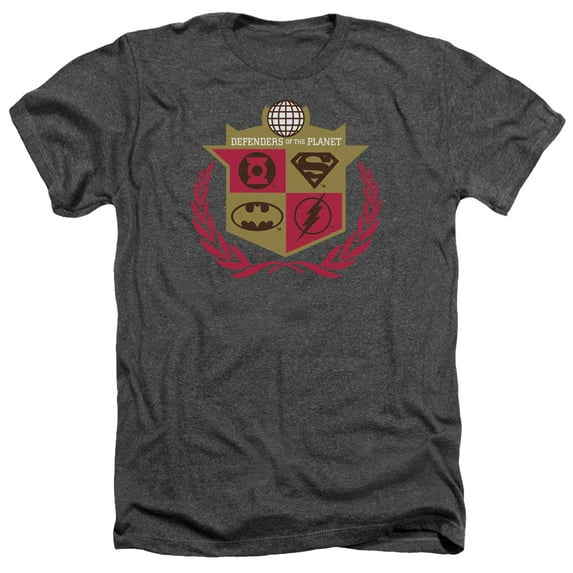 Jla - Defenders - Heather Short Sleeve Shirt - Small