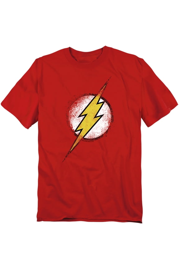 JLA T-Shirt Destroyed Flash Logo Unisex Graphic Tee For Men & Women