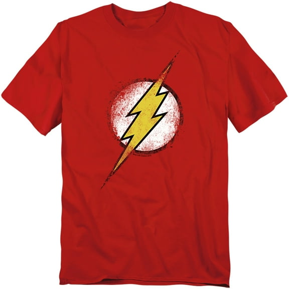 JLA T-Shirt Destroyed Flash Logo Unisex Graphic Tee For Men & Women