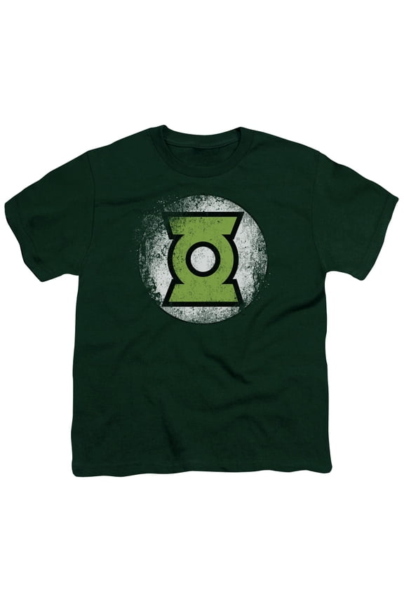 Jla - Destroyed Gl Logo - Youth Short Sleeve Shirt - Large