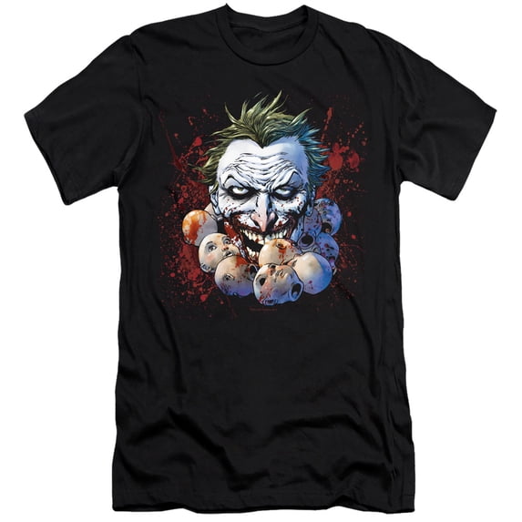 Jla - Doll Heads - Premium Slim Fit Short Sleeve Shirt - XX-Large