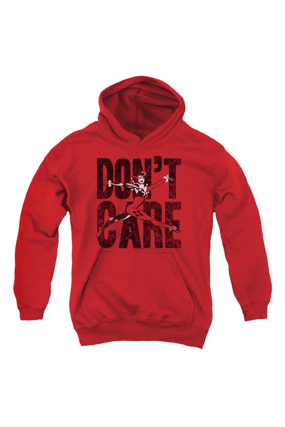 Jla - Donâ??T Care - Youth Hooded Sweatshirt - X-Large