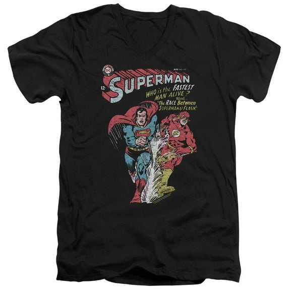 Jla - Fastest - Slim Fit V Neck Shirt - XX-Large