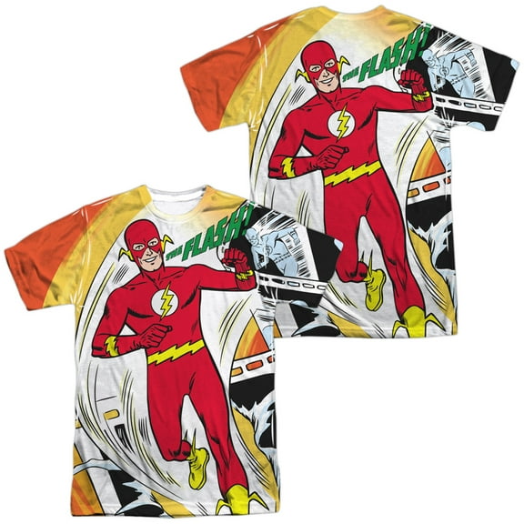 JLA Filmstrip Unisex Adult Sublimated Costume T Shirt (Front/Back), X-Large Multicolor
