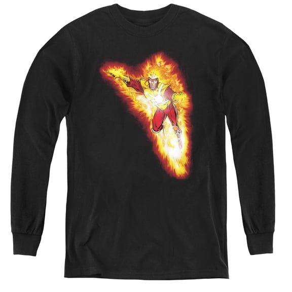 Jla - Firestorm Blaze - Youth Long Sleeve Shirt - Medium