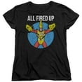 thumbnail image 1 of JLA Justice League Firestorms Party S/S Women's T-Shirt Black, 1 of 2