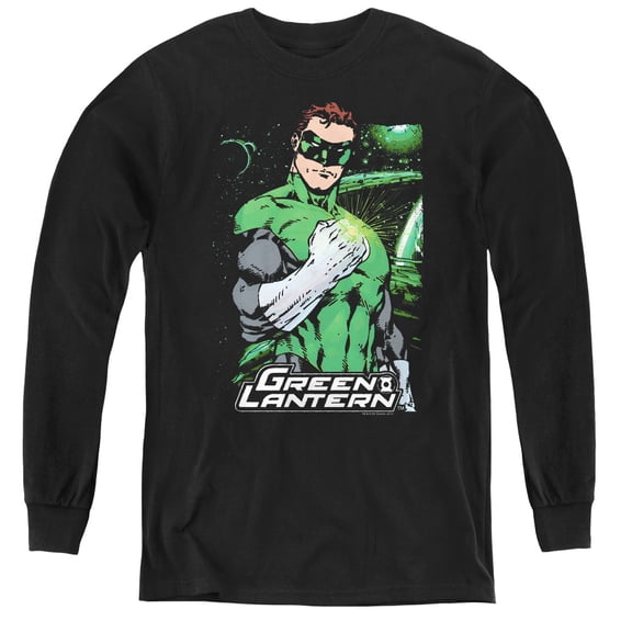 Jla - Fist Flare - Youth Long Sleeve Shirt - Medium