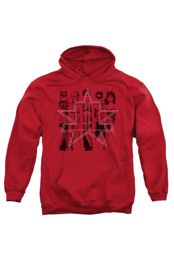 Jla - Five Stars - Pull-Over Hoodie - Small