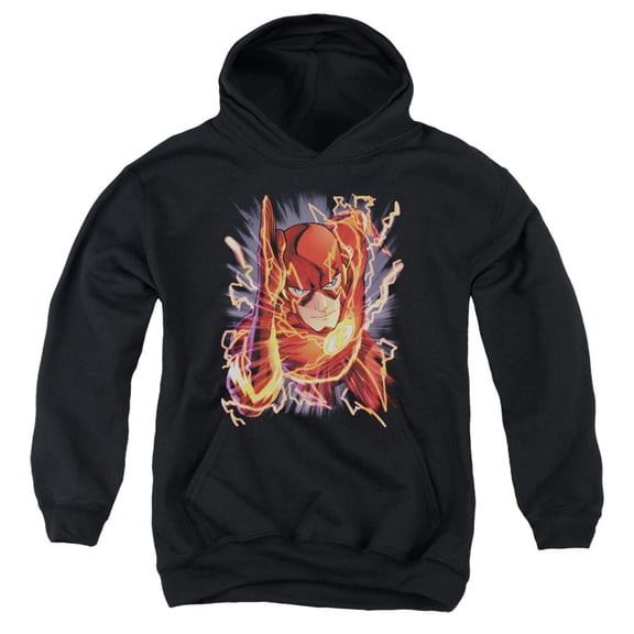 Jla - Flash #1 - Youth Hooded Sweatshirt - Medium