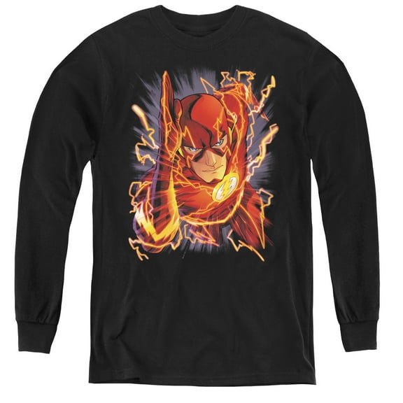 Jla - Flash #1 - Youth Long Sleeve Shirt - Small