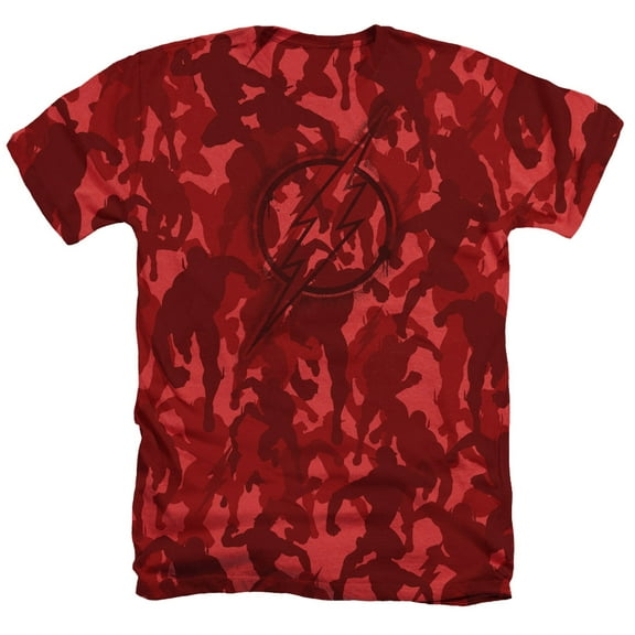Jla - Flash Camo - Heather Short Sleeve Shirt - Large