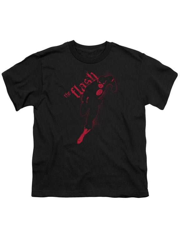 Jla - Flash Darkness - Youth Short Sleeve Shirt - Large