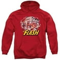 thumbnail image 1 of Jla-Flash Family Adult Pull-Over Hoodie- Red - Small, 1 of 1