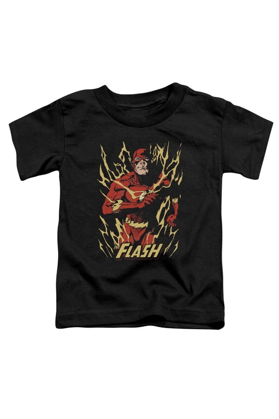 Jla - Flash Flare - Toddler Short Sleeve Shirt - 2T