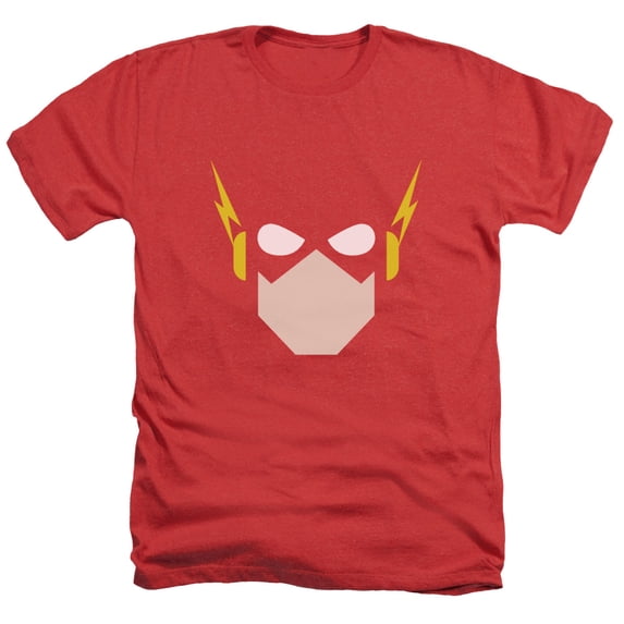 Jla - Flash Head - Heather Short Sleeve Shirt - Large