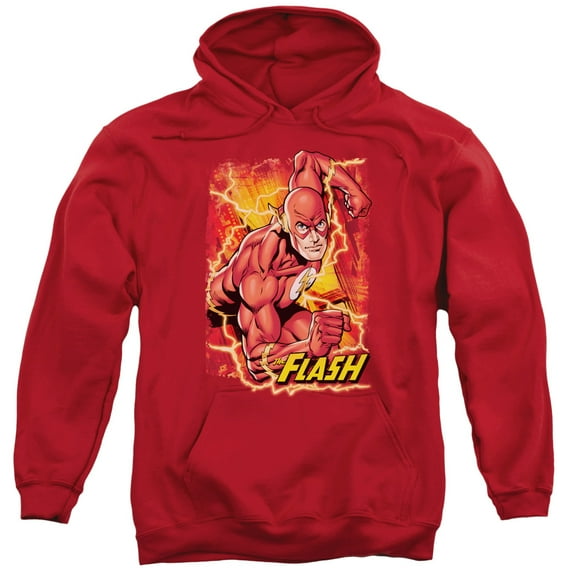 Jla - Flash Lightning - Pull-Over Hoodie - Small