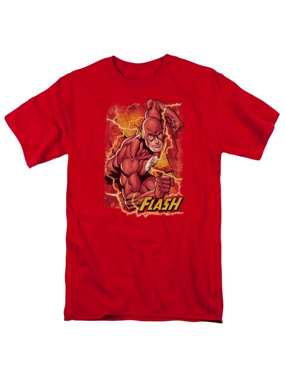 Jla - Flash Lightning - Short Sleeve Shirt - Large