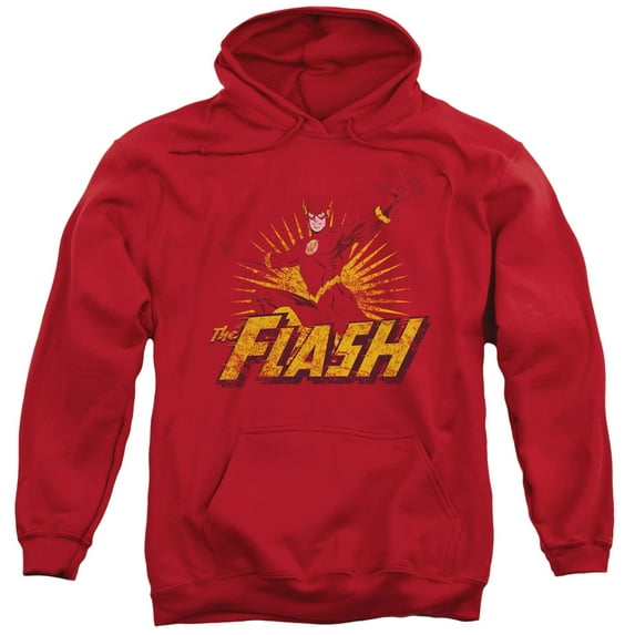Jla - Flash Rough Distress - Pull-Over Hoodie - Large