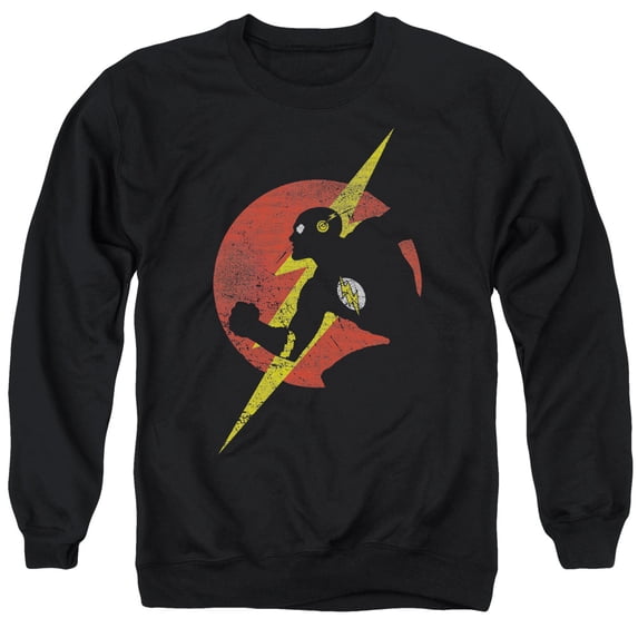 Jla - Flash Symbol Knockout - Crewneck Sweatshirt - Medium