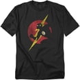 thumbnail image 1 of JLA T-Shirt Flash Symbol Knockout Unisex Graphic Tee For Men & Women, 1 of 7