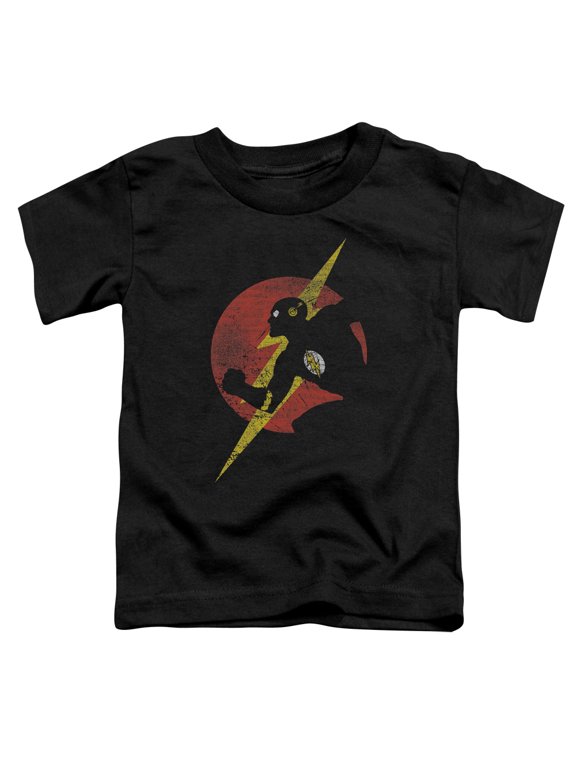 Jla - Flash Symbol Knockout - Toddler Short Sleeve Shirt - 4T