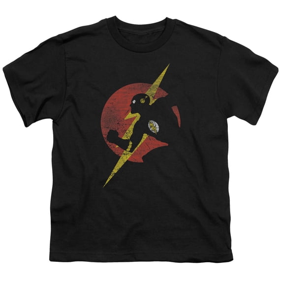 Jla - Flash Symbol Knockout - Youth Short Sleeve Shirt - Small