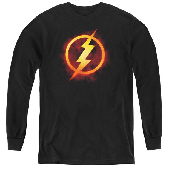 Jla - Flash Title - Youth Long Sleeve Shirt - Small
