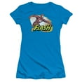 thumbnail image 1 of JLA Justice League Flash Zoom S/S Junior Women's T-Shirt Sheer Turquoise, 1 of 2