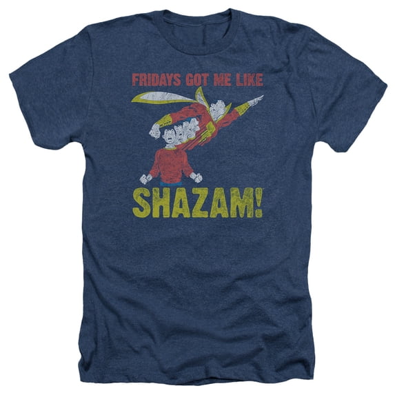 Jla - Fridays Got Me Like - Heather Short Sleeve Shirt - Medium