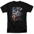 thumbnail image 1 of Jla-Galactic Attack Color Short Sleeve Adult 18-1 Tee, Black - Small, 1 of 1