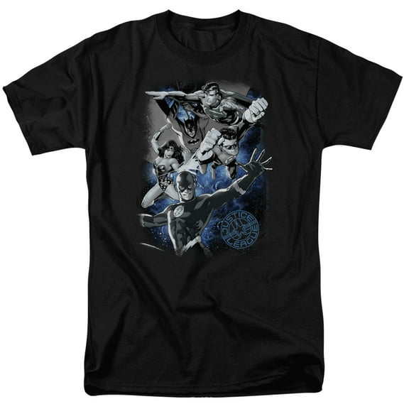 JLA T-Shirt Galactic Attack Nebula Unisex Graphic Tee For Men & Women
