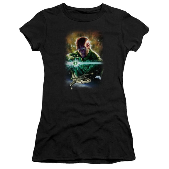 JLA Justice League(Gl) Abin Sur S/S Junior Women's T-Shirt Sheer Black