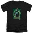 thumbnail image 1 of Jla-Gl Brooding Short Sleeve Adult V-Neck 30-1 Tee - Black - Large, 1 of 1