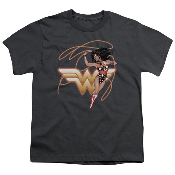 Jla - Glowing Lasso - Youth Short Sleeve Shirt - Large