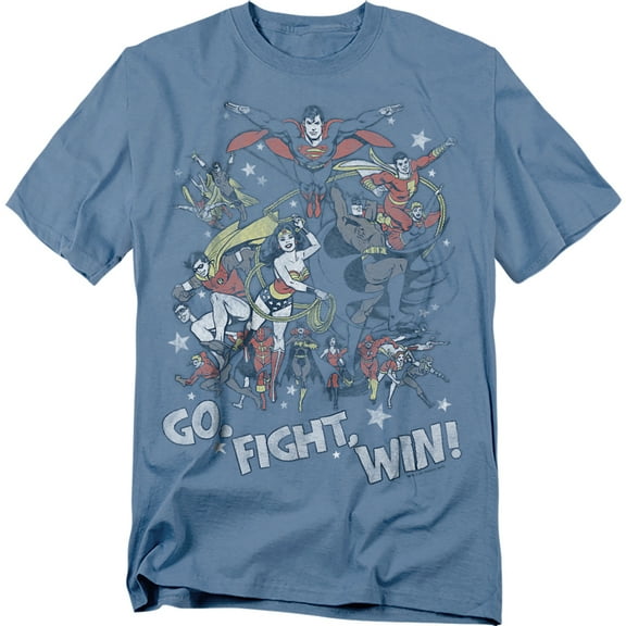 Jla Go Fight Win Mens Short Sleeve Shirt