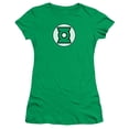 thumbnail image 1 of Jla/Green Lantern Logo S/S Junior Sheer Kelly Green Jla123, 1 of 2