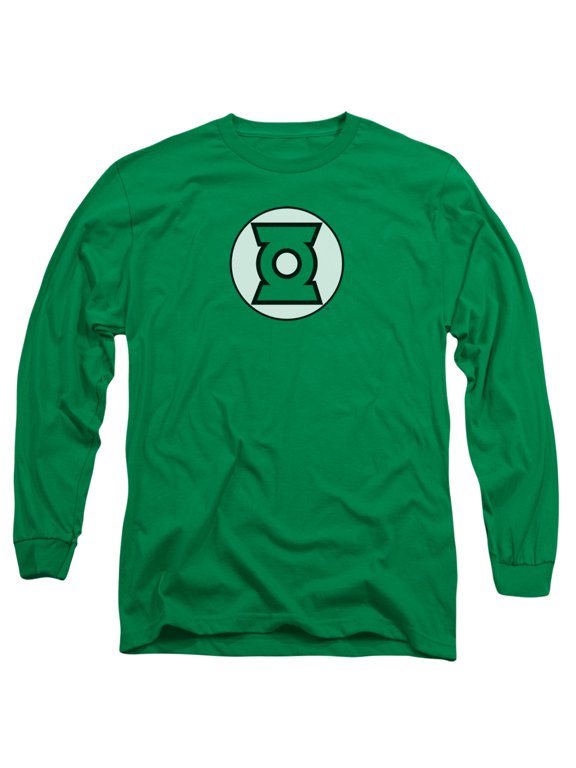 Jla - Green Lantern Logo - Long Sleeve Shirt - Medium