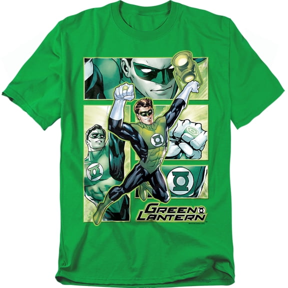 JLA T-Shirt Green Lantern Panels Unisex Graphic Tee For Men & Women