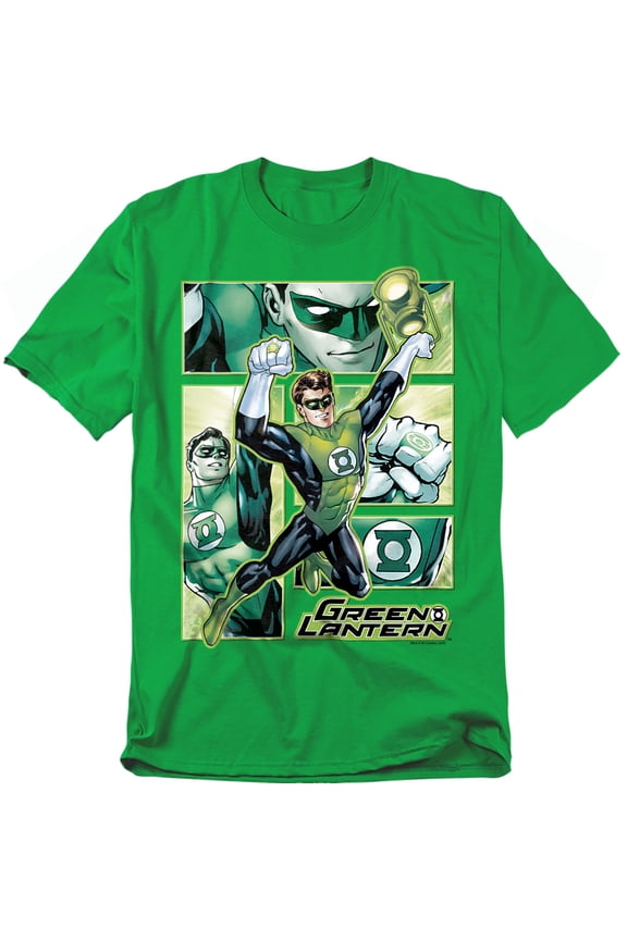 JLA T-Shirt Green Lantern Panels Unisex Graphic Tee For Men & Women