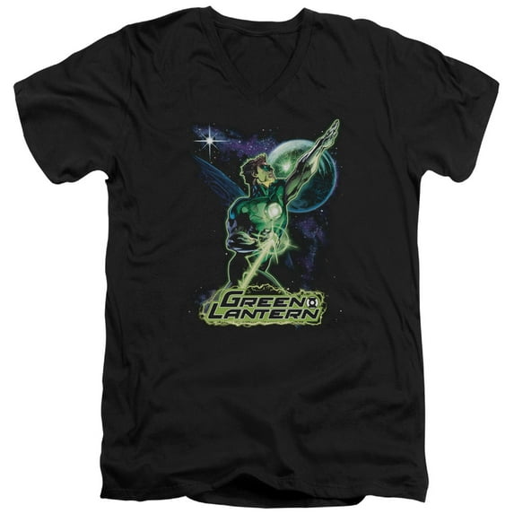 Jla - Hal Galaxy - Slim Fit V Neck Shirt - Large
