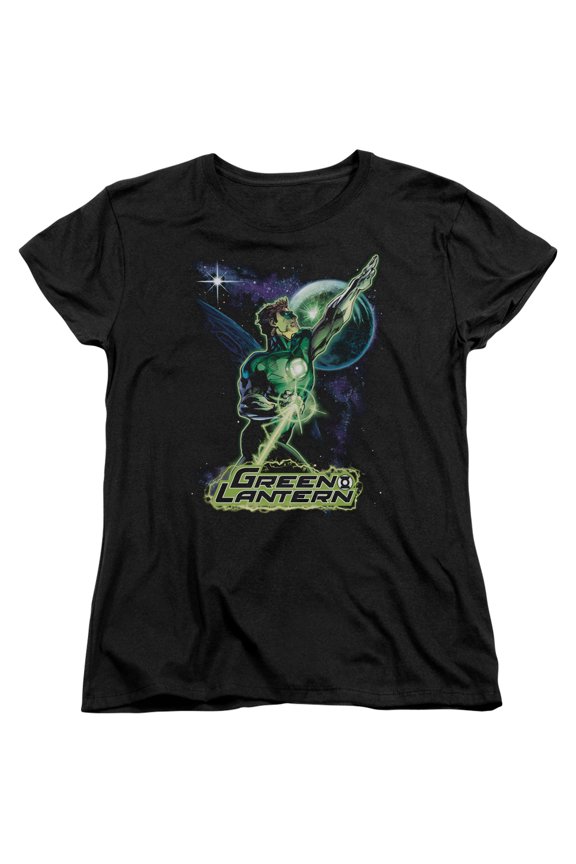 Jla - Hal Galaxy - Women's Short Sleeve Shirt - X-Large