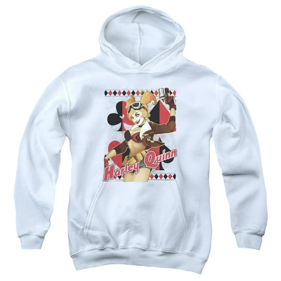 Jla - Harley Bombshetll - Youth Hooded Sweatshirt - Small