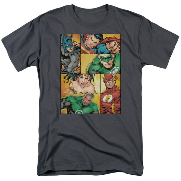 JLA T-Shirt Hero Boxes Unisex Graphic Tee For Men & Women