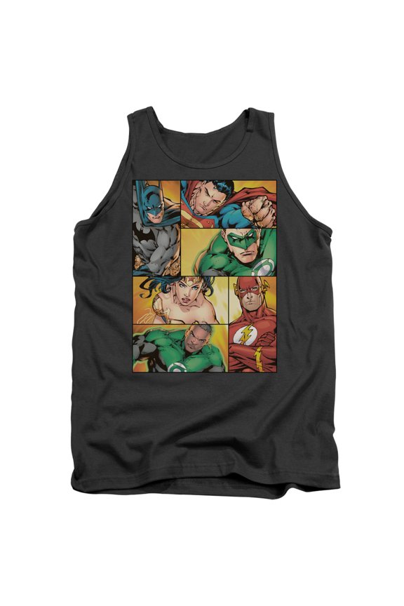 Jla - Hero Boxes - Tank Top - Medium