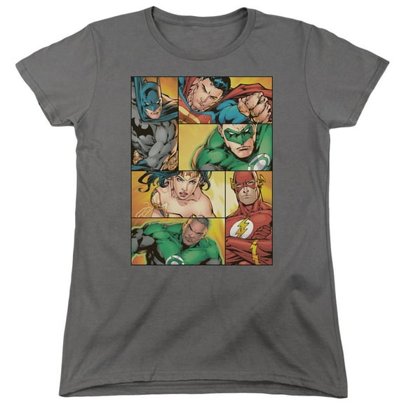 Jla - Hero Boxes - Women's Short Sleeve Shirt - Large