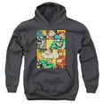thumbnail image 1 of Jla - Hero Boxes - Youth Hooded Sweatshirt - Small, 1 of 2