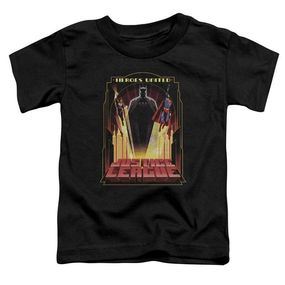 Jla - Heroes United - Toddler Short Sleeve Shirt - 3T